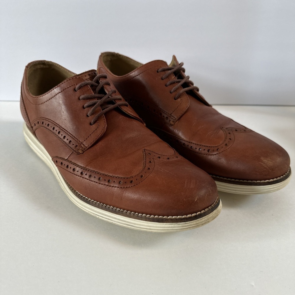 Cole Haan Original Grand Wingtip Oxford British Tan Leather Mens 11M C26471